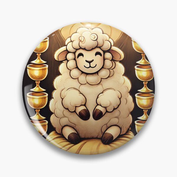Item preview, Sheepism – Nine of Cups Tarot Card designed and sold by Thpoar.