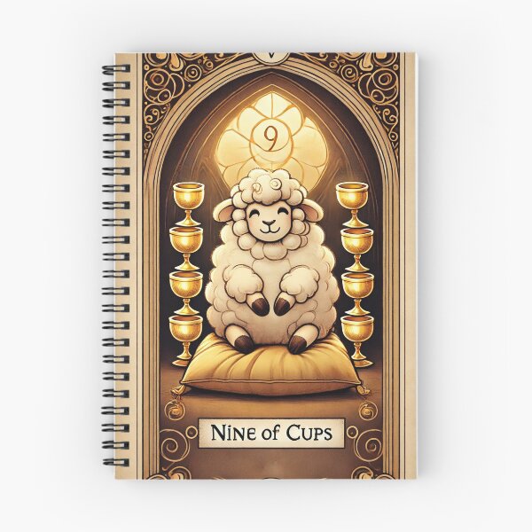 Item preview, Sheepism – Nine of Cups Tarot Card designed and sold by Thpoar.
