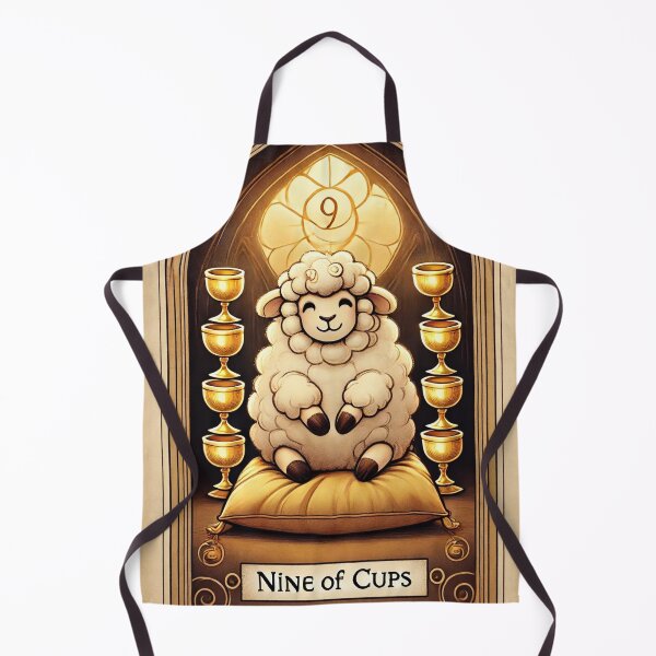 Item preview, Sheepism – Nine of Cups Tarot Card designed and sold by Thpoar.