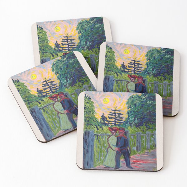 Item preview, Ernst Ludwig Kirchner Moonrise Expressionism designed and sold by LaFabricaArt.
