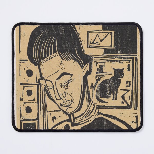 Item preview, Ernst Ludwig Kirchner Andreas Portrait designed and sold by LaFabricaArt.