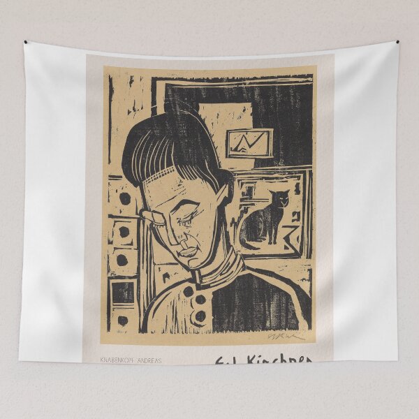 Item preview, Ernst Ludwig Kirchner Andreas Portrait designed and sold by LaFabricaArt.