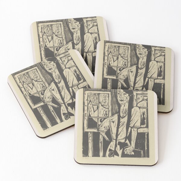 Item preview, Ernst Ludwig Kirchner Young Girl Woodcut designed and sold by LaFabricaArt.