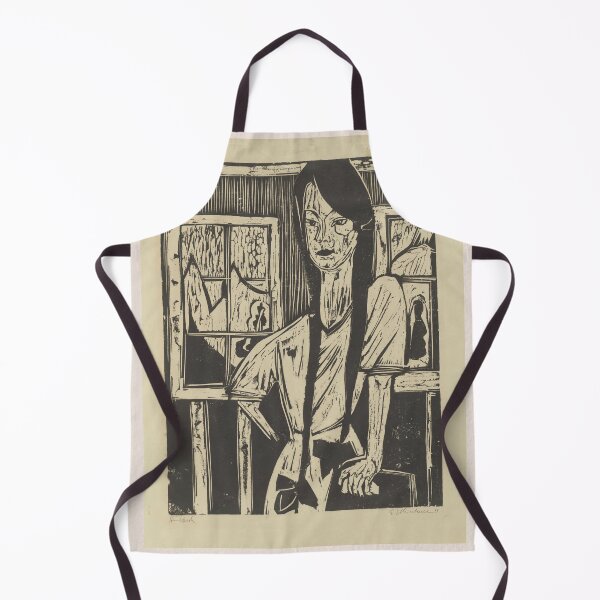 Item preview, Ernst Ludwig Kirchner Young Girl Woodcut designed and sold by LaFabricaArt.
