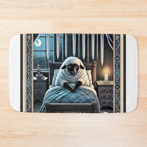 Item preview, Sheepism – Nine of Swords Tarot Card designed and sold by Thpoar.
