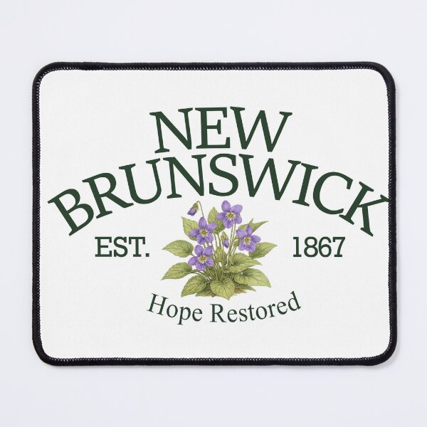 Item preview, Hope Restored - Vintage New Brunswick Purple Violet (Green Text on White) designed and sold by Moth and Moonstone Shop.