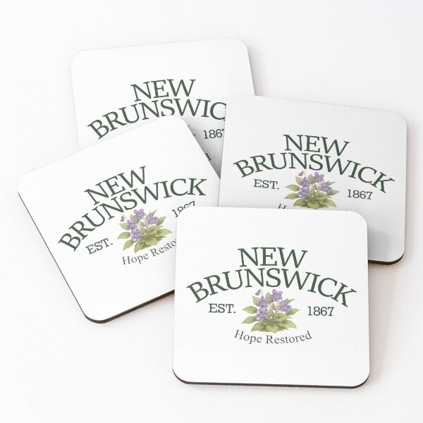 Item preview, Hope Restored - Vintage New Brunswick Purple Violet (Green Text on White) designed and sold by Moth and Moonstone Shop.