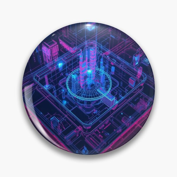 Item preview, Tokyo 2100 Futuristic Map - Cyber Grid City Blueprint designed and sold by Nadoshaa1998.