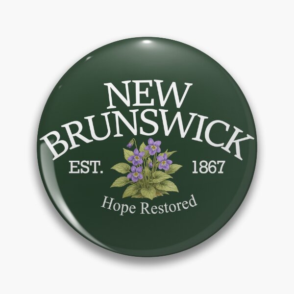 Item preview, Hope Restored - Vintage New Brunswick Purple Violet (White Text on Green) designed and sold by Moth and Moonstone Shop.