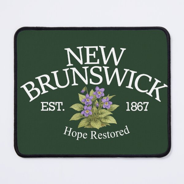 Item preview, Hope Restored - Vintage New Brunswick Purple Violet (White Text on Green) designed and sold by Moth and Moonstone Shop.