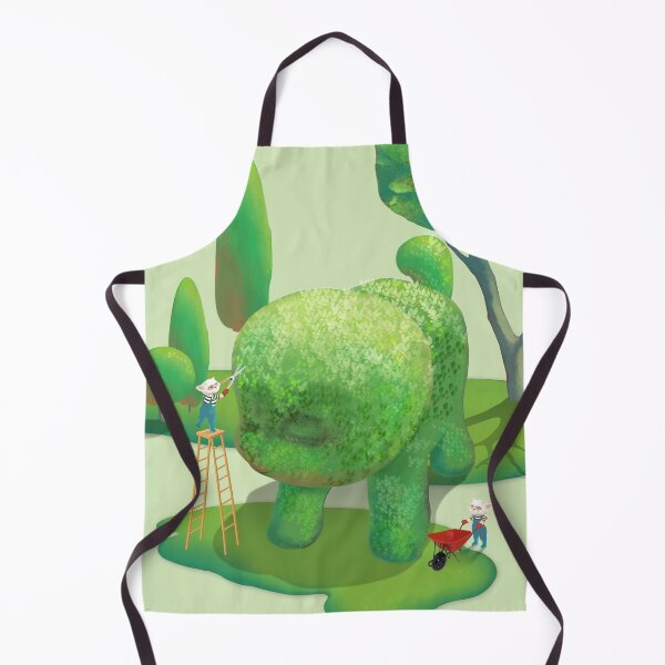 Item preview, Cat Gardeners – Green Topiary Animal Illustration designed and sold by ZKOZKOHI.