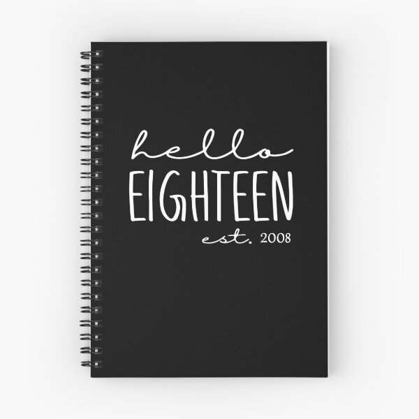 Item preview, Hello Eighteen Est 2008, 18th Birthday, Funny Birthday Gift designed and sold by PrintItStudio.