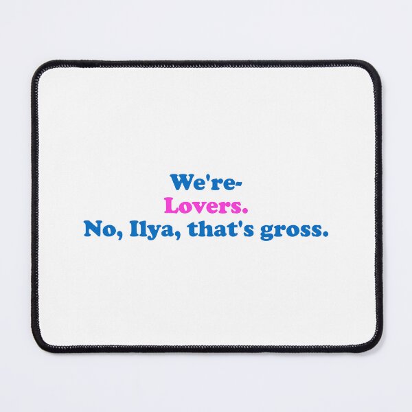 Item preview, "Lovers." "No Ilya, that's gross" - funny Heated Rivalry quote at the cottage, Ilya Rozanov, Shane Hollander, Hollanov designed and sold by RosefinchArt.