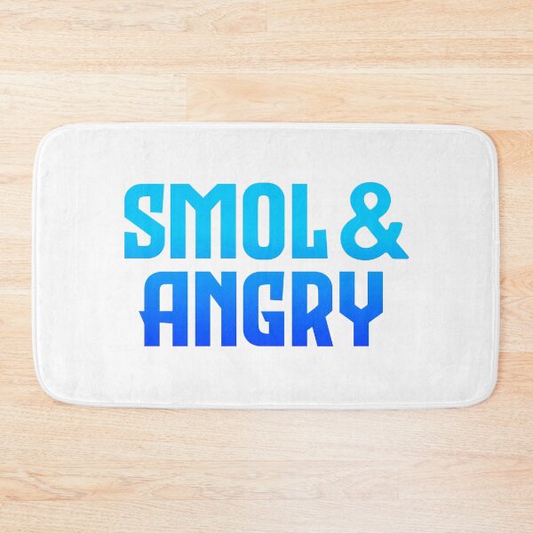 Item preview, Smol & Angry, Blue Bold designed and sold by Memes N Lore .