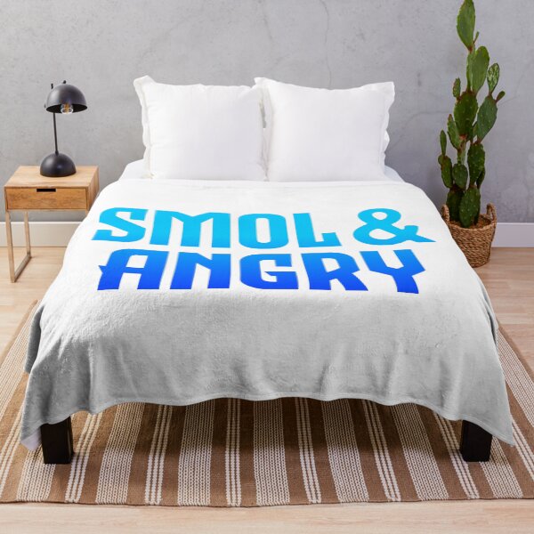 Item preview, Smol & Angry, Blue Bold designed and sold by Memes N Lore .