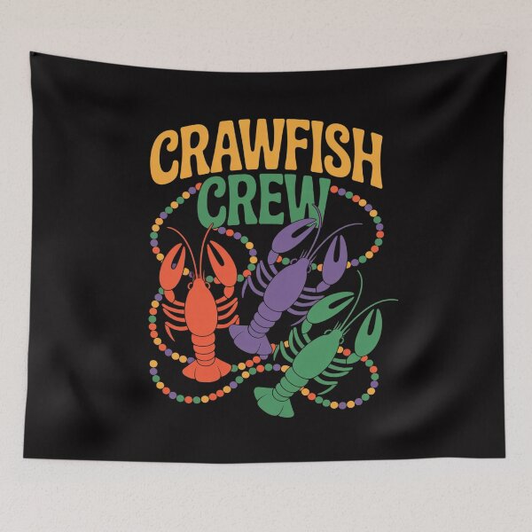 Item preview, Crawfish Crew Mardi Gras Festival Crayfish Lobster designed and sold by tlallimicrichi.