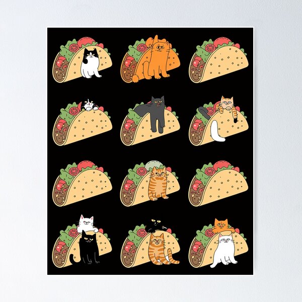 Item preview, Cute Burrito Taco Cat Cinco de Mayo Taco Tuesday Cat Lovers designed and sold by tlallimicrichi.