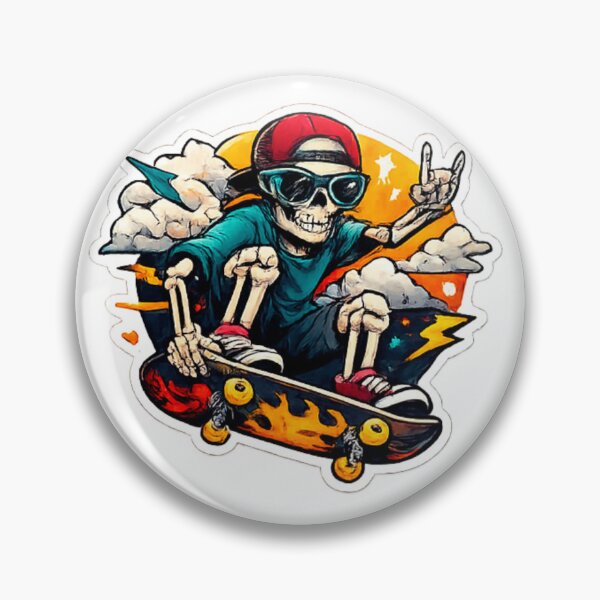 Item preview, Skateboarding skeleton  designed and sold by Lovedesigning25.