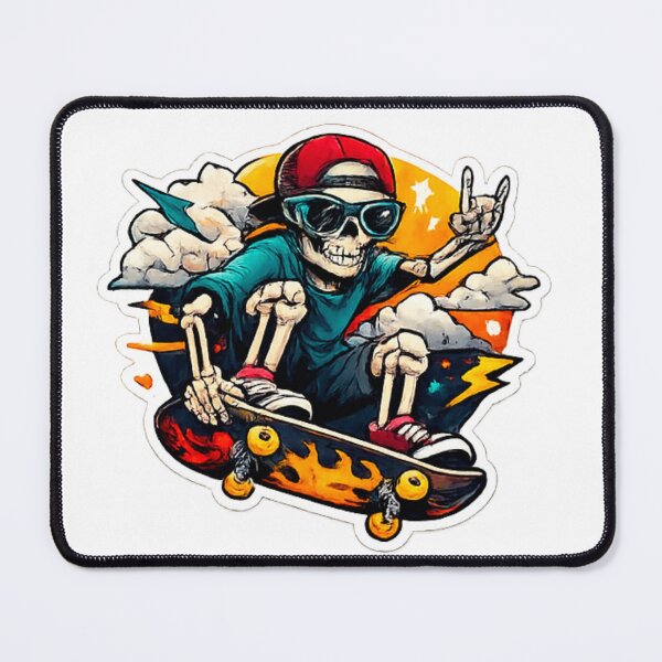 Item preview, Skateboarding skeleton designed and sold by Lovedesigning25.