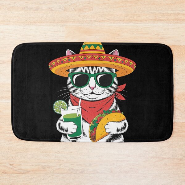 Item preview, Cinco De Mayo Cat Lovers Tacos Fiesta Humor Meow designed and sold by duolastgend.