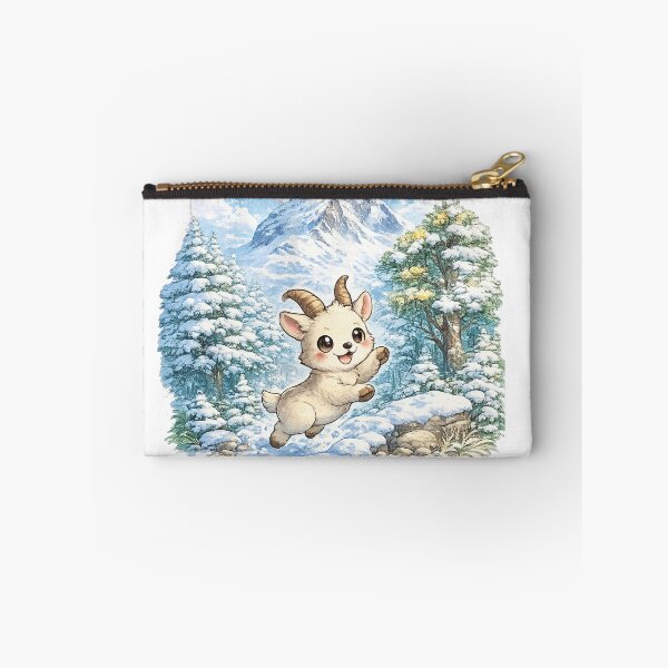 Item preview, Matterhorn – Cute Kawaii Mountain Goat in Snowy Swiss Alps designed and sold by Paws-nd-Prints.