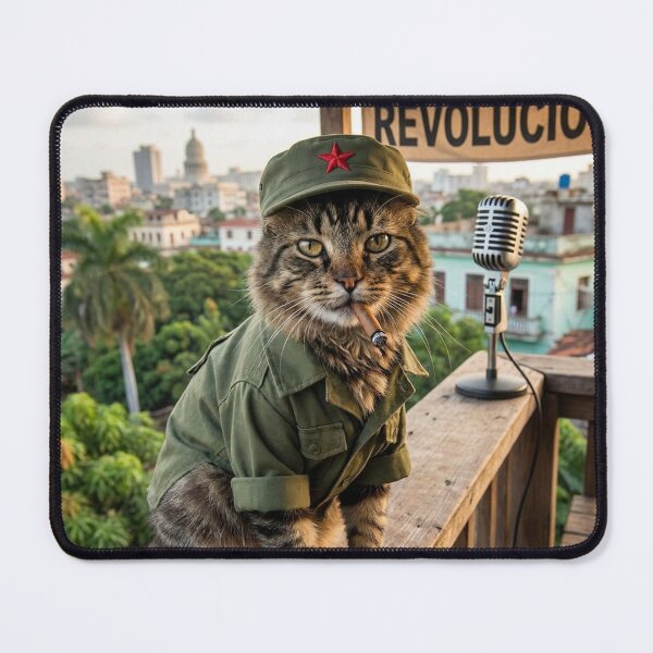 Item preview, Fidel Catstro, Feline Dictator designed and sold by thebigleebowski.