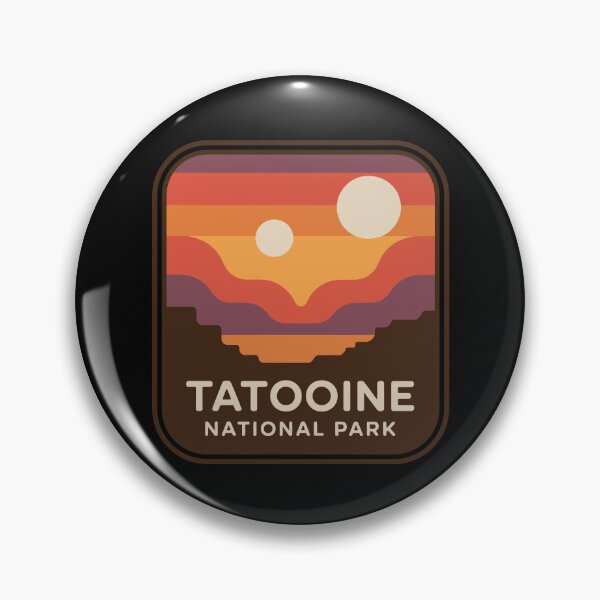 Item preview, Tatooine National Park, Twice the Fun! Classic Emblem Vintage Retro two suns designed and sold by Alwaleed112.