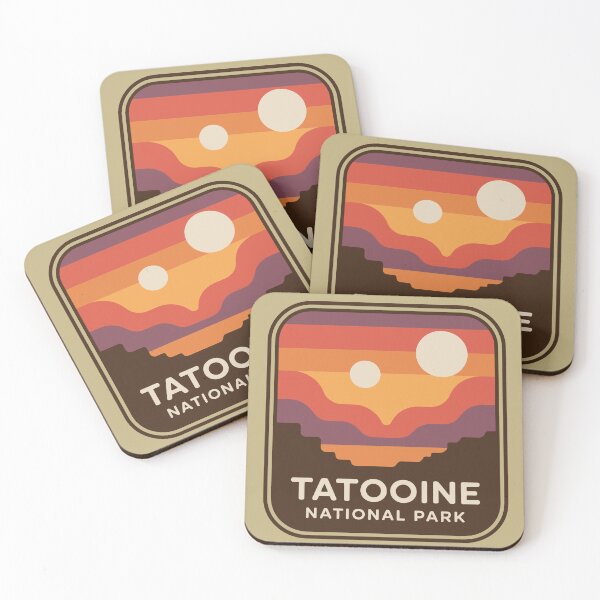 Item preview, Tatooine National Park, Twice the Fun! Classic Emblem Vintage Retro two suns designed and sold by Alwaleed112.