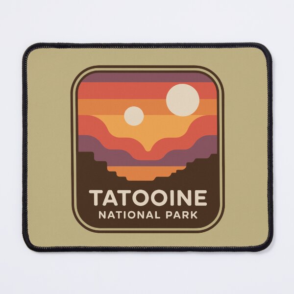 Item preview, Tatooine National Park, Twice the Fun! Classic Emblem Vintage Retro two suns designed and sold by Alwaleed112.