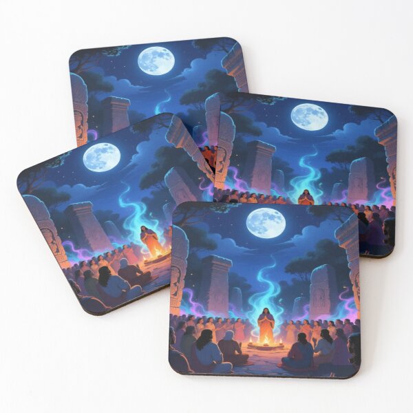 Item preview, Moonlit Ceremony – Ethereal Flame and Ancestral Gathering designed and sold by Cristhian Almanza.