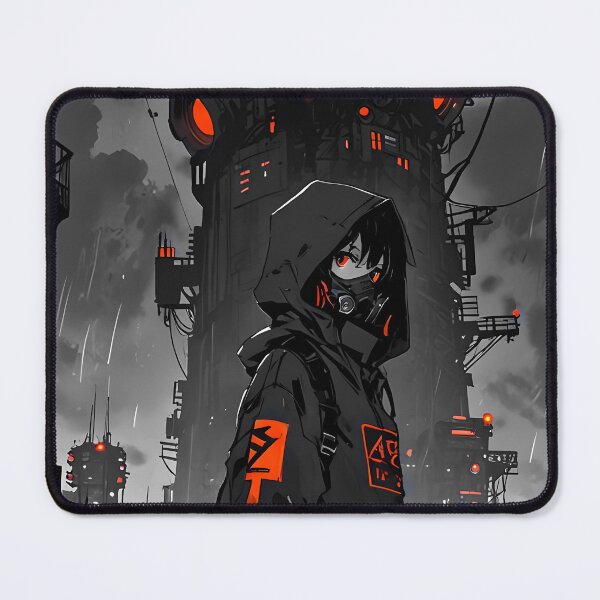Item preview, ZERO: Monochrome Industrial Spire Sentinel | Cute Cyberpunk Anime Girl designed and sold by Sytrics.