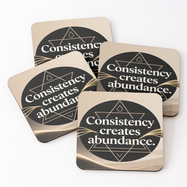 Item preview, Golden Focus – Geometric Quote on Consistency and Abundance designed and sold by Cristhian Almanza.