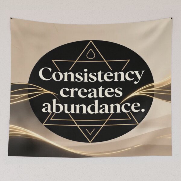 Item preview, Golden Focus – Geometric Quote on Consistency and Abundance designed and sold by Cristhian Almanza.