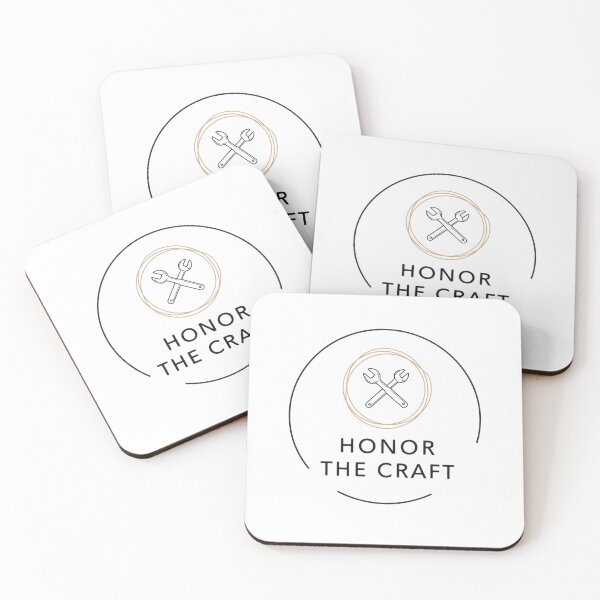 Item preview, Honor The Craft Minimalist Emblem Design designed and sold by HERRSCHER AGGA STUDIO.