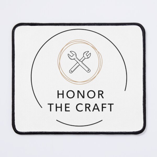 Item preview, Honor The Craft Minimalist Emblem Design designed and sold by HERRSCHER AGGA STUDIO.
