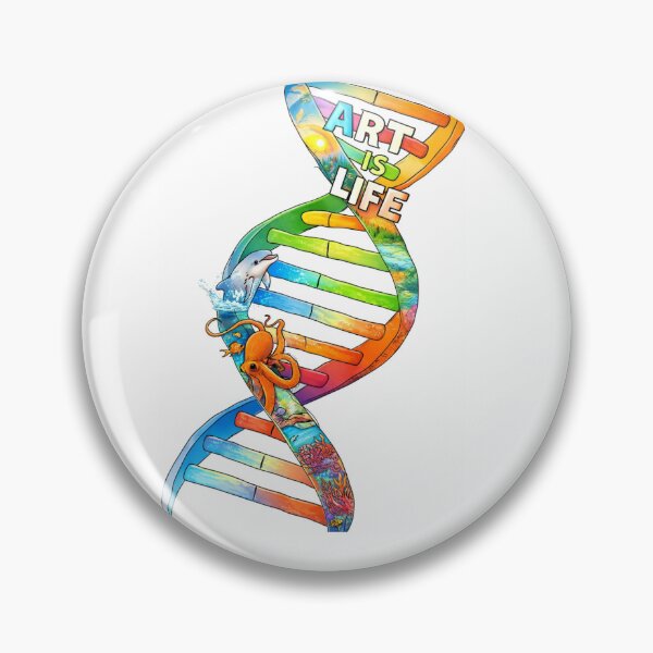 Item preview, This is DNA, every type of life has it. Top is sky and land and bottom is under water. designed and sold by Edycreations.