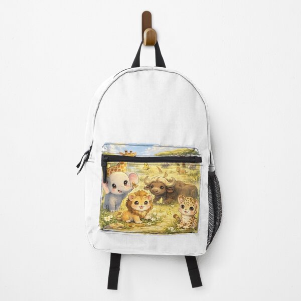Item preview, Out of Africa – Kawaii African Safari Big Five Cute Wildlife Illustration designed and sold by Paws-nd-Prints.