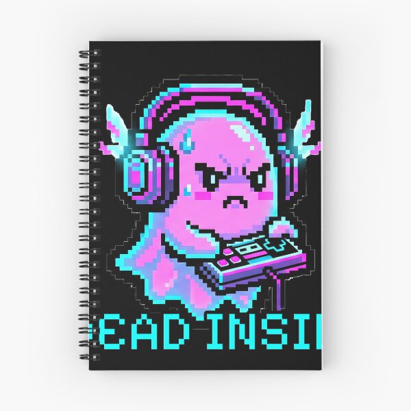 Item preview, Funny Dead Inside Gamer Ghost Retro Pixel Art Sticker designed and sold by ClubChaos.