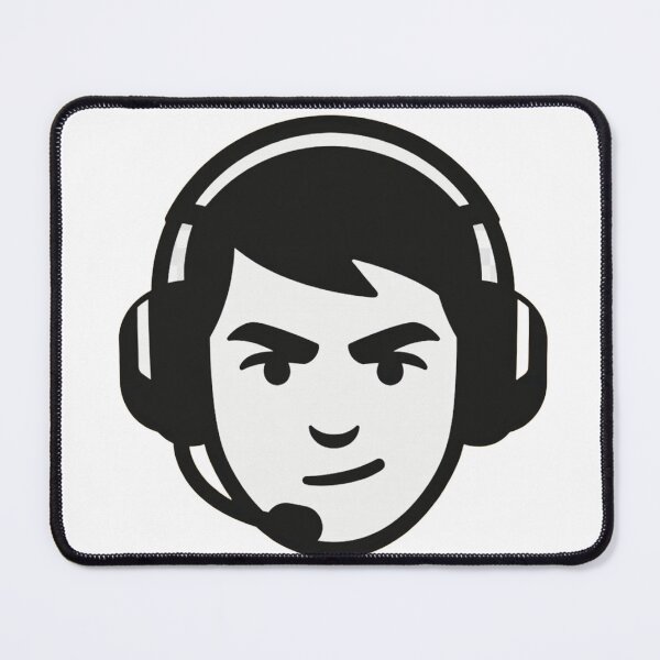 Item preview, Minimal Gamer Logo – Gaming Headset Avatar Sticker designed and sold by T-shope.