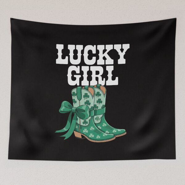 Item preview, Womens Lucky Girl St Patrick Day Cowboy Boots Western Women Cowgirl designed and sold by chaeningplan.