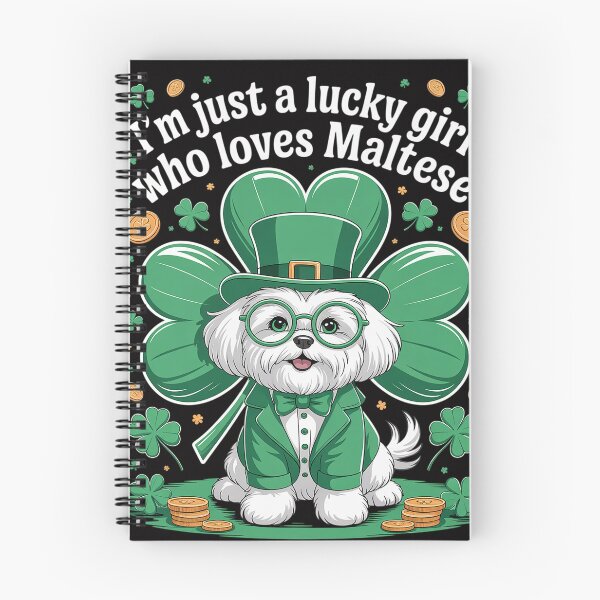 Item preview, Womens I'm Just A Lucky Girl Who Loves Maltese Dogs Saint Patrick designed and sold by teltvitossuilea.