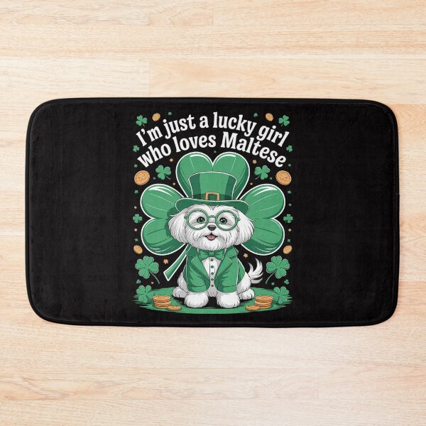 Item preview, Womens I'm Just A Lucky Girl Who Loves Maltese Dogs Saint Patrick designed and sold by teltvitossuilea.