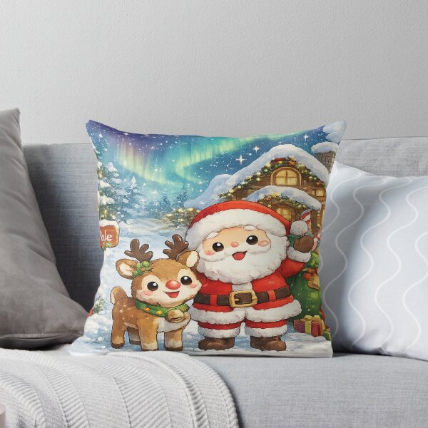 Item preview, Rudolph the Red Nose Reindeer – Cute Kawaii Christmas at the North Pole designed and sold by Paws-nd-Prints.