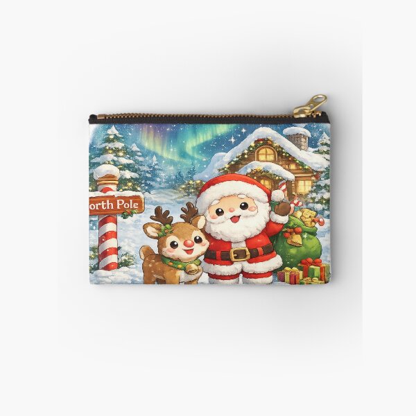 Item preview, Rudolph the Red Nose Reindeer – Cute Kawaii Christmas at the North Pole designed and sold by Paws-nd-Prints.