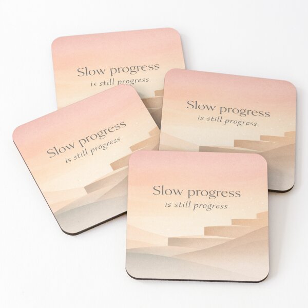Item preview, Gentle Steps – Motivational Quote on Slow Progress designed and sold by Cristhian Almanza.