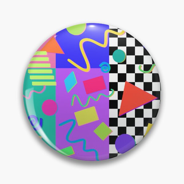 Item preview, 90's Pattern Vintage Y2K 2000's Retro Nostalgia Neon Color Block Random Shapes All Over Print designed and sold by blueversion.