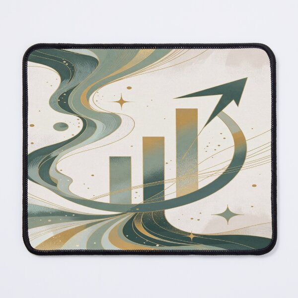 Item preview, Upward Flow – Abstract Growth Chart with Celestial Motion designed and sold by Cristhian Almanza.