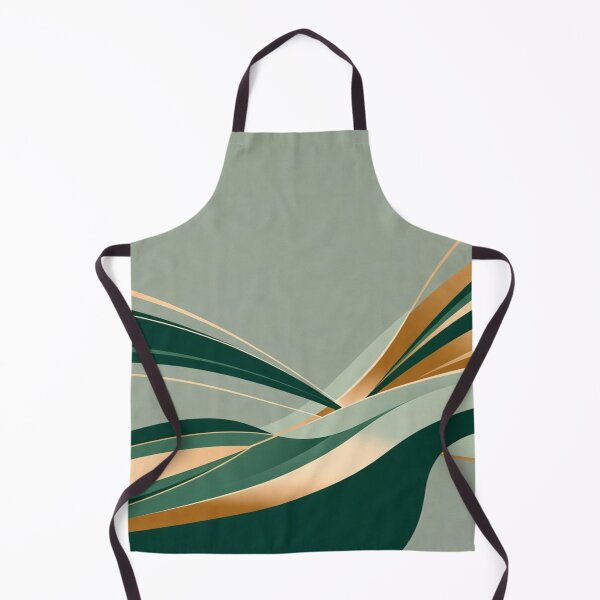 Item preview, Organic Flow – Abstract Curves in Green and Gold designed and sold by Cristhian Almanza.