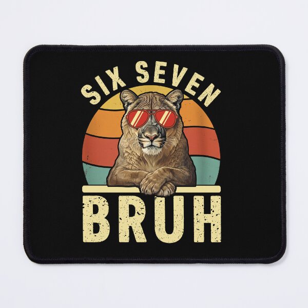 Item preview, Cool Cougar Retro 67 Six Seven Bruh T-Shirt designed and sold by LashondaGreen89.