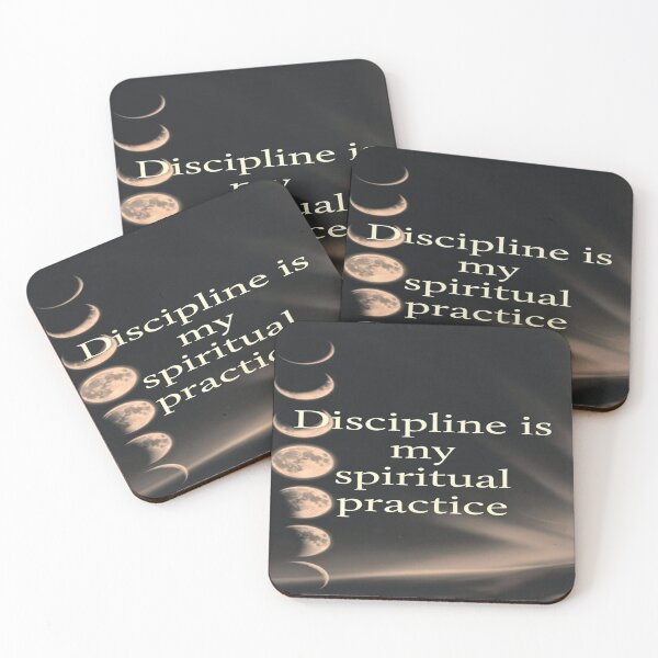 Item preview, Lunar Discipline – Moon Phases with Spiritual Quote designed and sold by Cristhian Almanza.